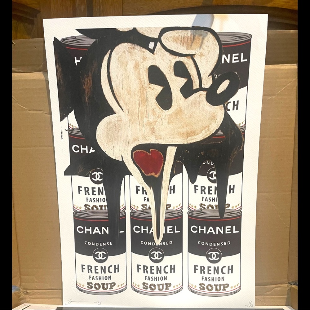 Death NYC 2023 “Mickey Chanel Soup”, Ltd Ed: #68/100 Signed Original w COA
